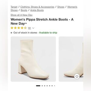 Women's Pippa Stretch Ankle Boots - A New Day